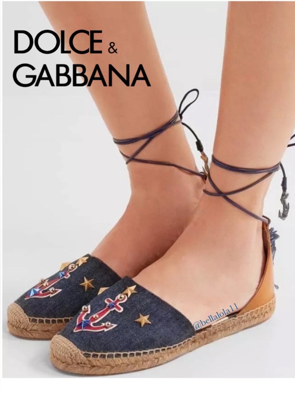 AUTHENTIC DOLCE&GABBANA ANCHOR ESPADRILLES